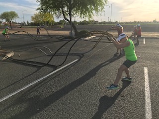 group training outdoors