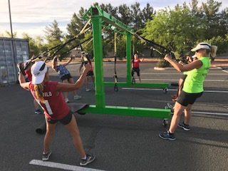 Training outdoors in Arizona